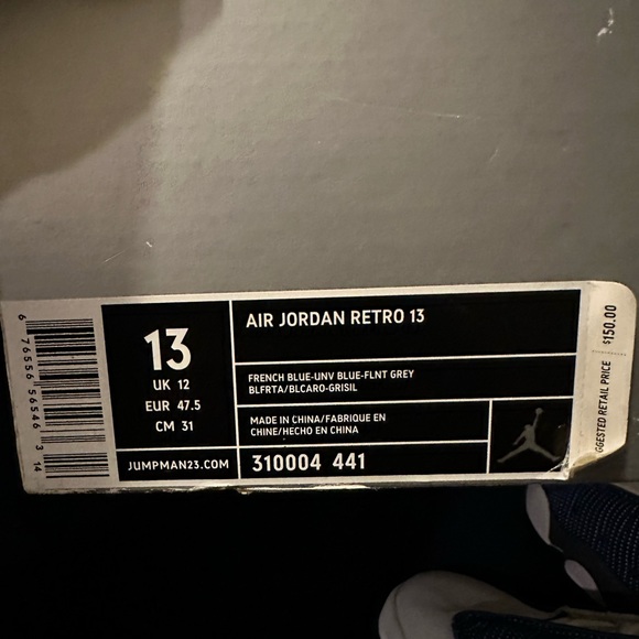 Brand new in box Air Jordan flint 13 - Picture 6 of 8
